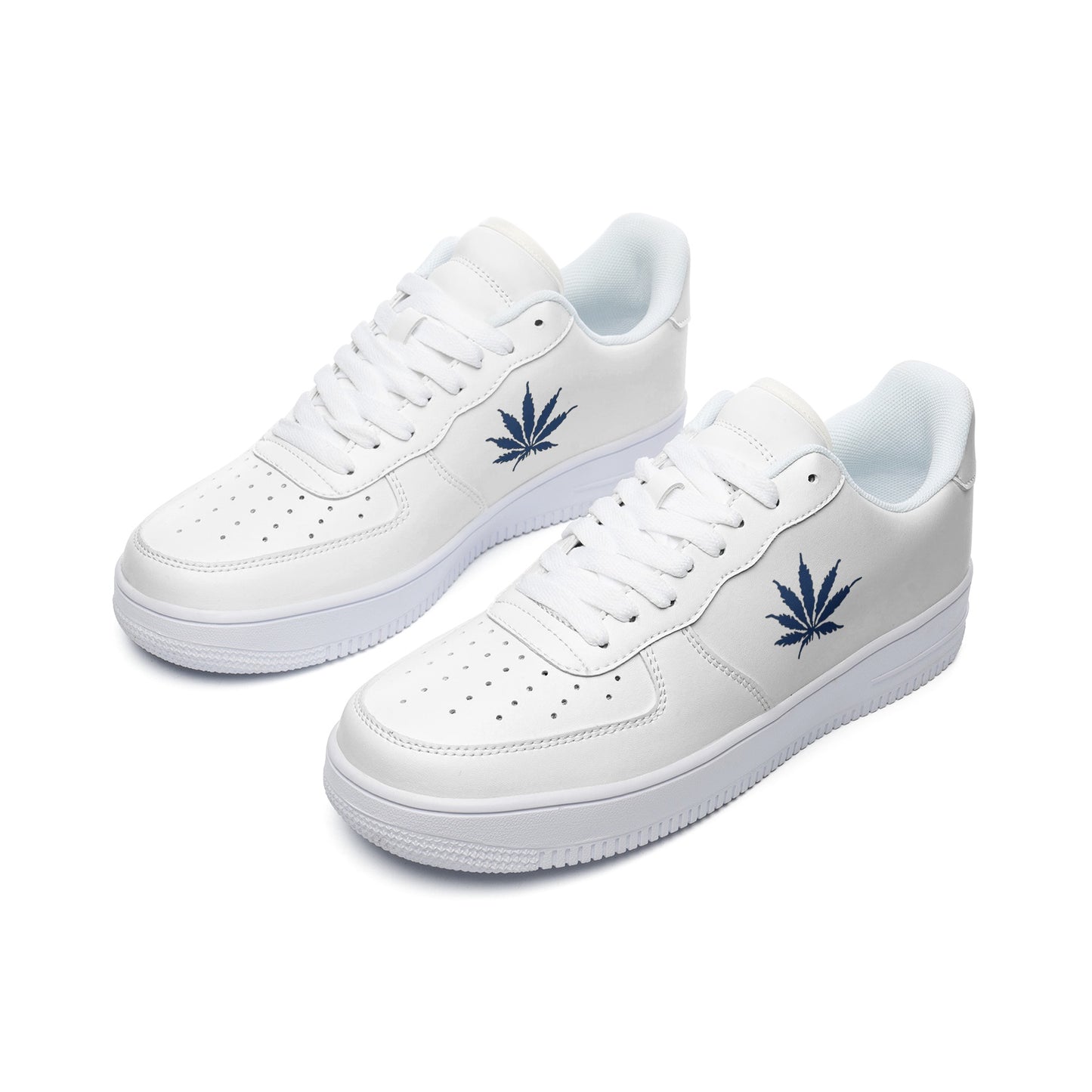 Iced Mellow Diamond Infinite Universe Unisex Low Top Leather Sneakers