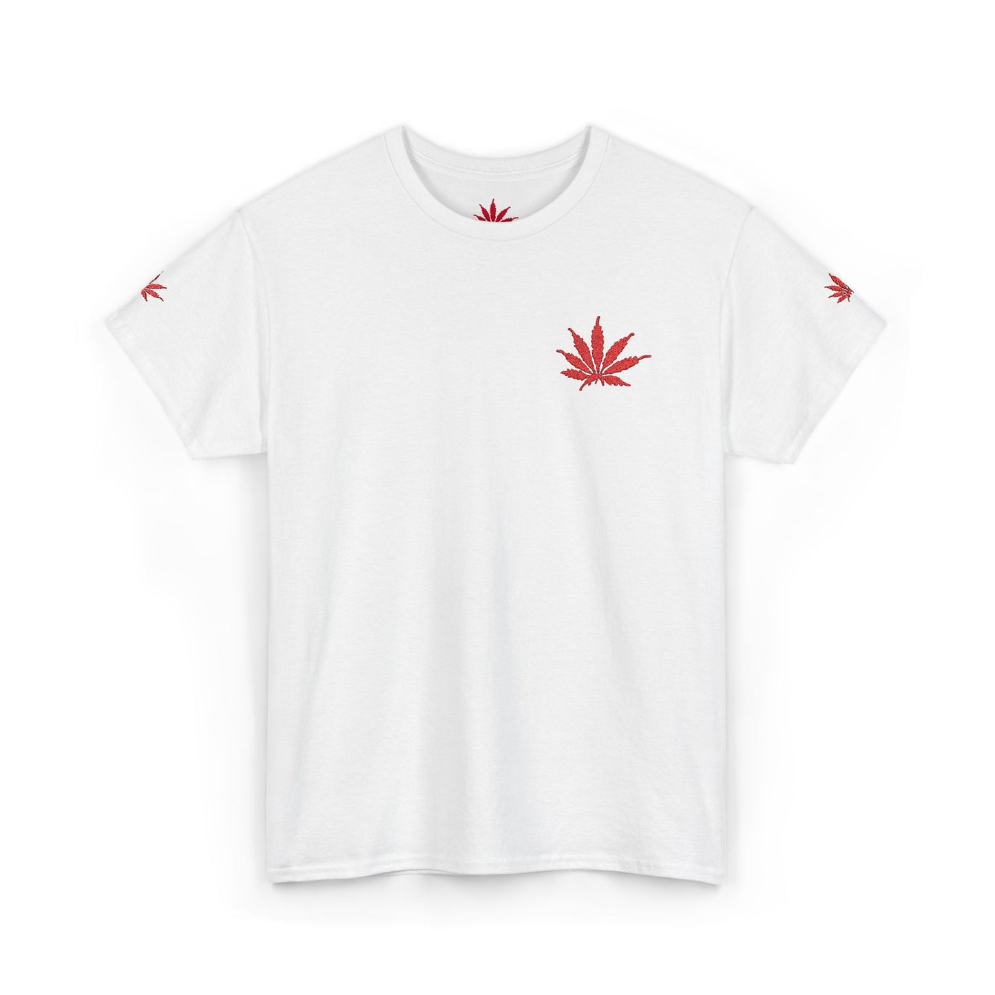 BLOOD Infinite Universe Eco-Friendly Cannabis Leaf Tee, Unisex Heavy Cotton T-Shirt, Stoner Style Shirt, CBD Fashion Tee, Casual Summer Wear