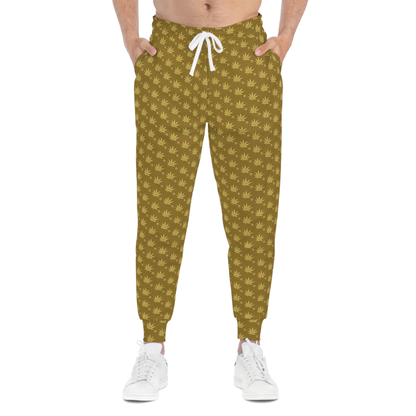 DOUBLE GOLD BANK FORTKNOXX Infinite Universe Leafy Pattern Athletic Joggers