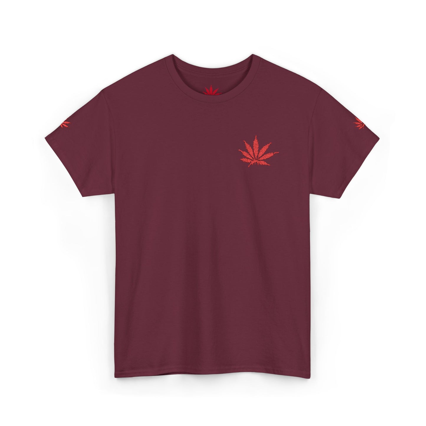 BLOOD Infinite Universe Eco-Friendly Cannabis Leaf Tee, Unisex Heavy Cotton T-Shirt, Stoner Style Shirt, CBD Fashion Tee, Casual Summer Wear