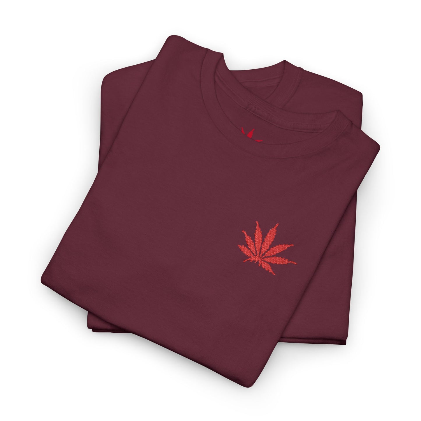 BLOOD Infinite Universe Eco-Friendly Cannabis Leaf Tee, Unisex Heavy Cotton T-Shirt, Stoner Style Shirt, CBD Fashion Tee, Casual Summer Wear