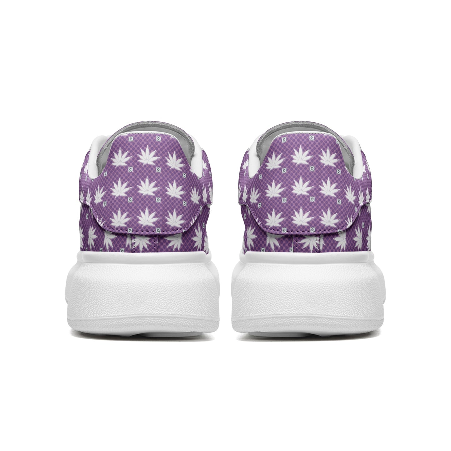 FROSTED LIGHT RICH ICED DIAMOND Infinite Universe Unisex Non Slip Lace Up Faux Leather Sneakers