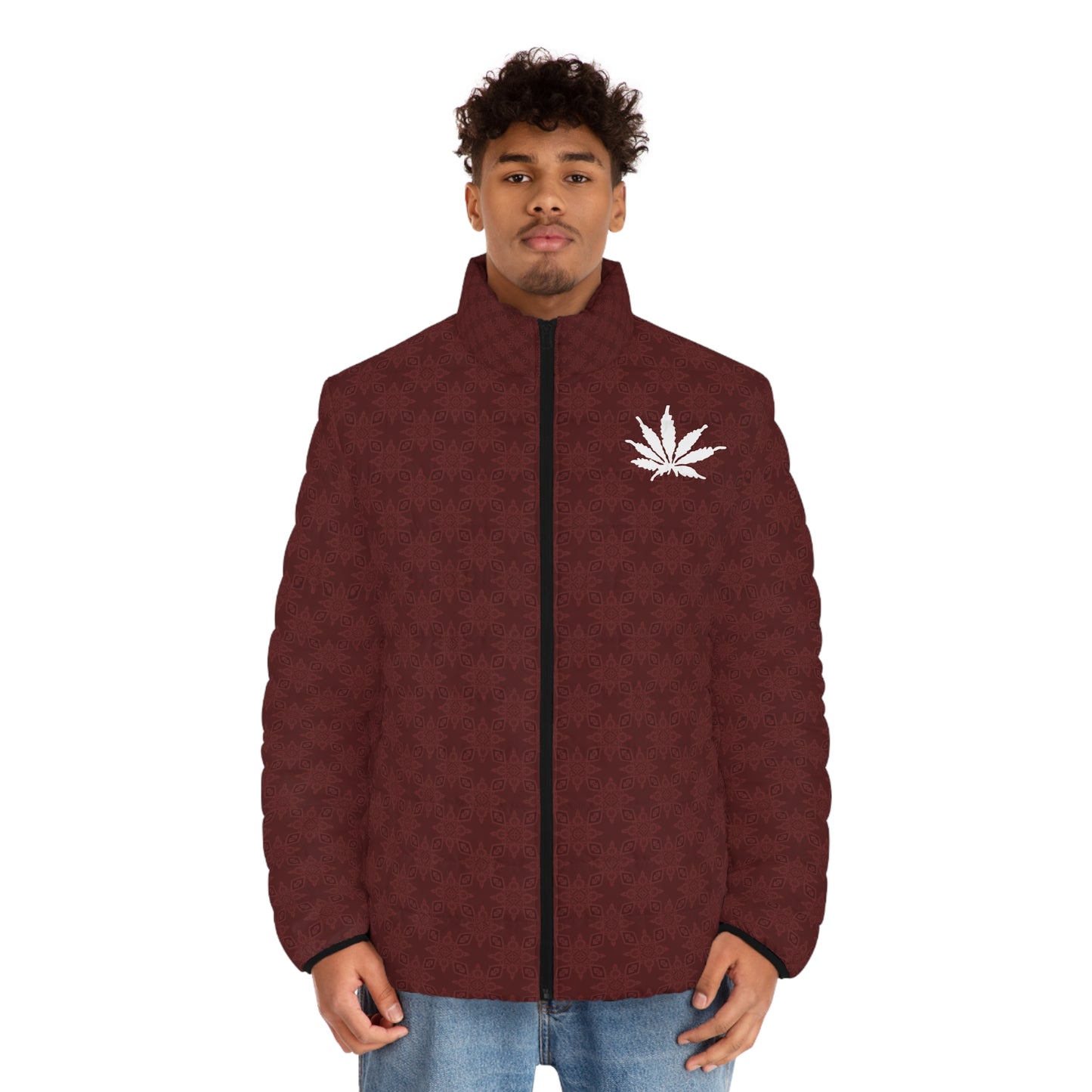 SHARP FROST {BABY STAR FLAKE} Infinite Universe Men's Puffer Jacket (AOP)