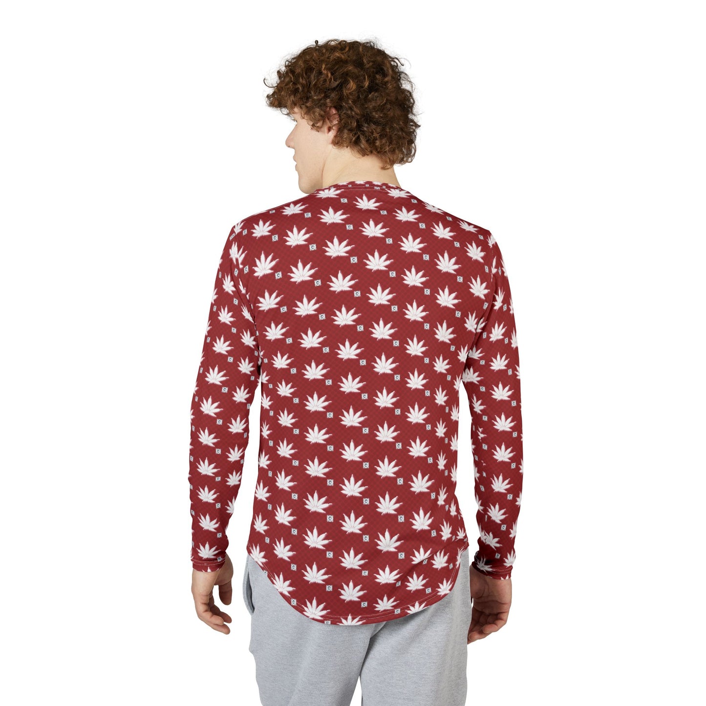 BLOOD FROSTED ICED DIAMOND Men's UV Protection Long Sleeve Shirt (AOP)