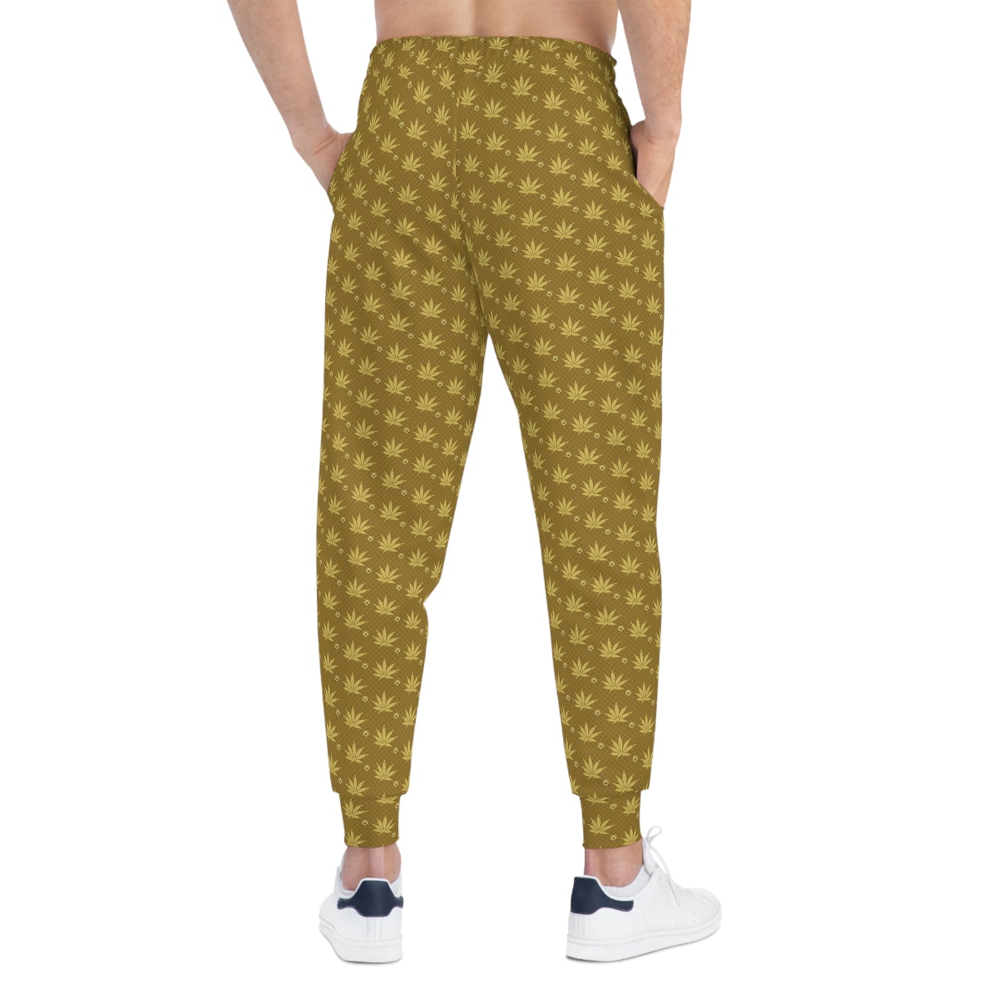 DOUBLE GOLD BANK FORTKNOXX Infinite Universe Leafy Pattern Athletic Joggers