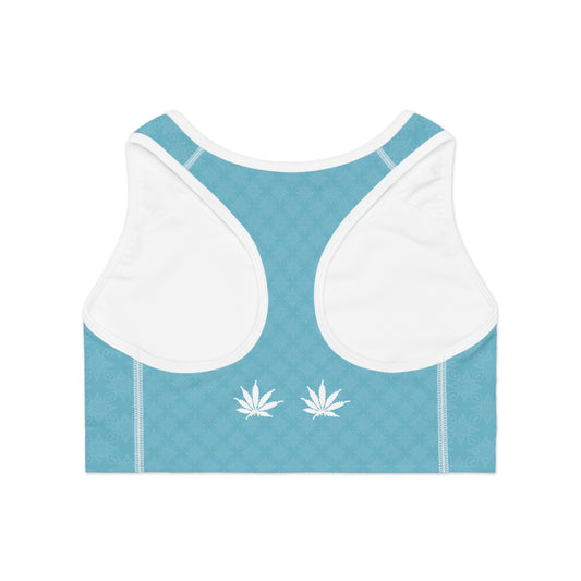 FROST Sapphire SKY-ICE Infinite Universe {BABY STAR} Sports Bra — Comfortable Yoga & Activewear