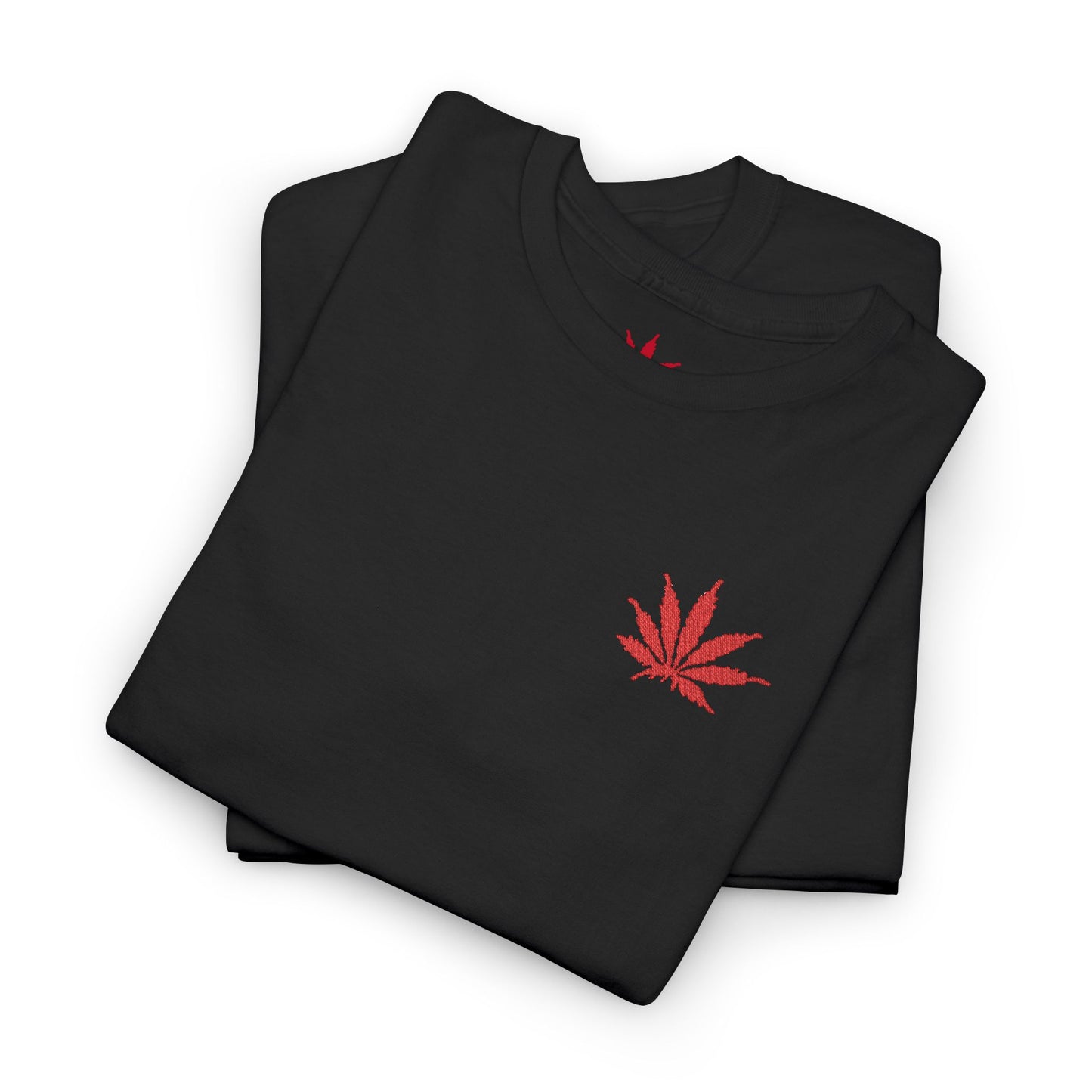 BLOOD Infinite Universe Eco-Friendly Cannabis Leaf Tee, Unisex Heavy Cotton T-Shirt, Stoner Style Shirt, CBD Fashion Tee, Casual Summer Wear