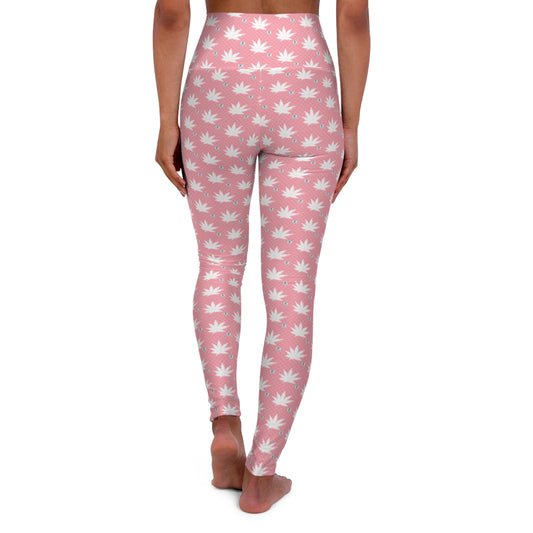 FROSTED BRIGHT TRUE PINK ICED DIAMOND Yoga Leggings