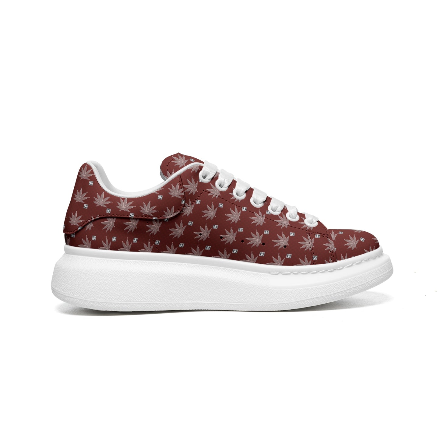 FROSTED BLOOD ICED DIAMOND Infinite Universe - Unisex Non Slip Lace Up Faux Leather Sneakers