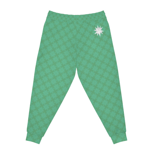 Aurora Green FROST {BABY STAR FLAKE} Infinite Universe Athletic Joggers (AOP)