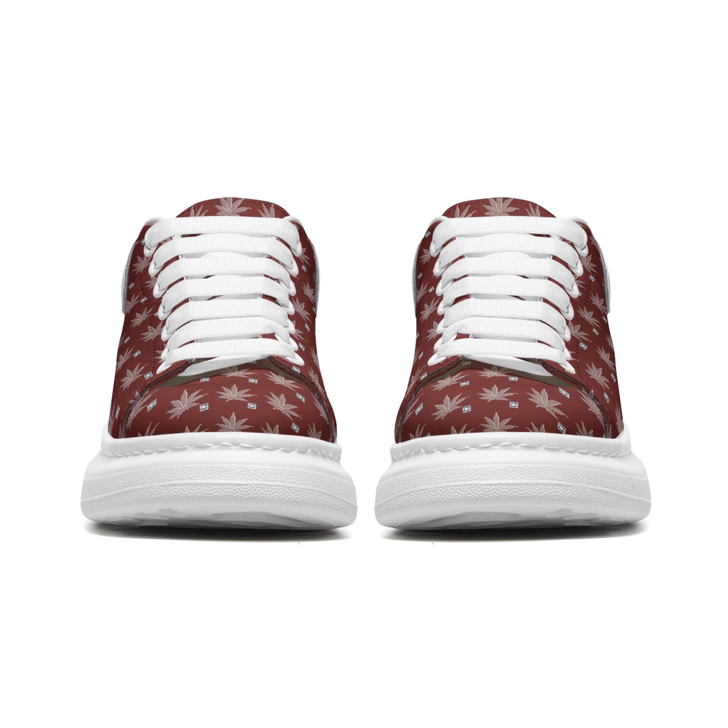 FROSTED BLOOD ICED DIAMOND Infinite Universe - Unisex Non Slip Lace Up Faux Leather Sneakers