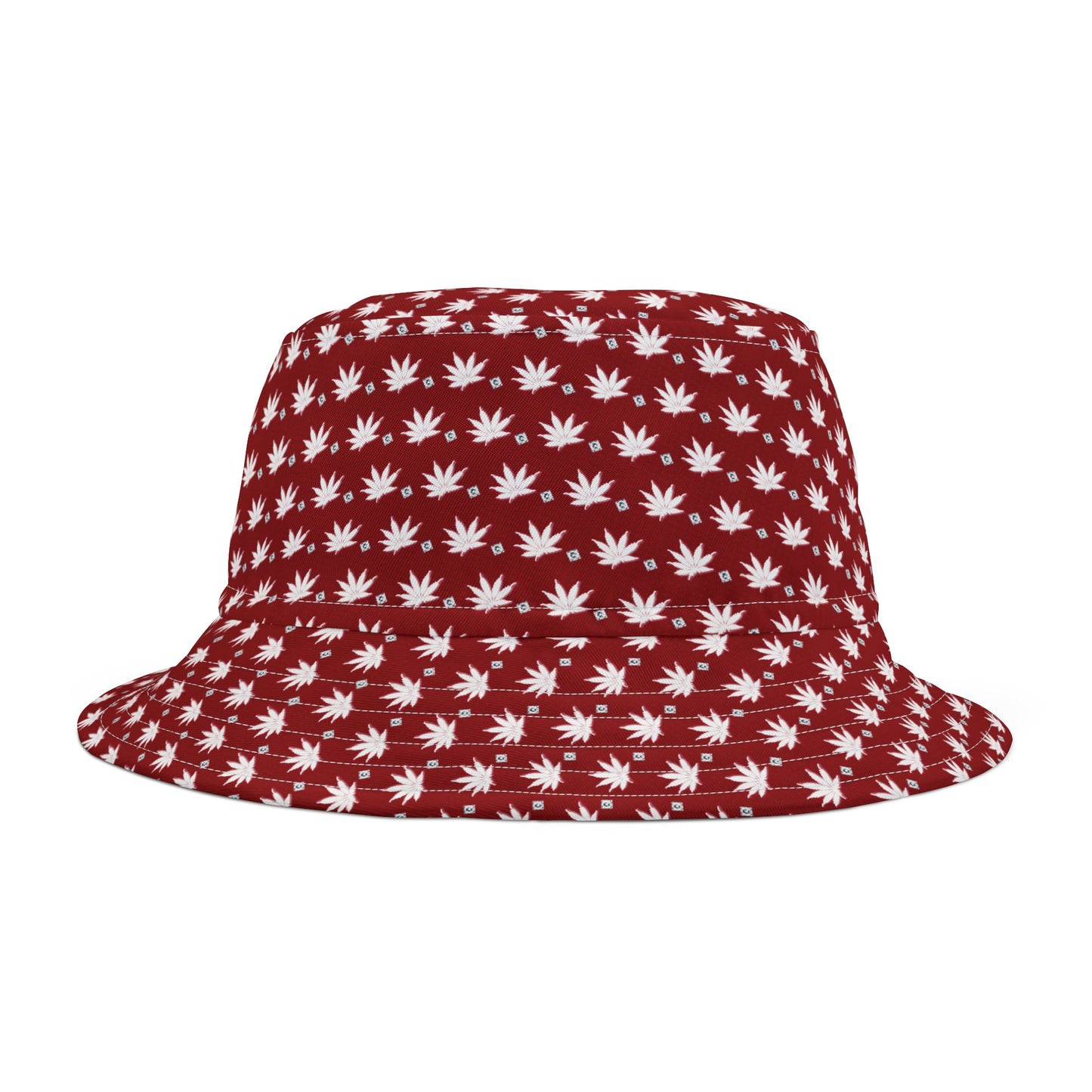 DARK BLOOD FROSTED ICED DIAMOND Infinite Universe Stylish Floral Bucket Hat - Trendy Accessory for Summer Adventures, Festivals, Beach Days, Gifts, Outdoor Fun