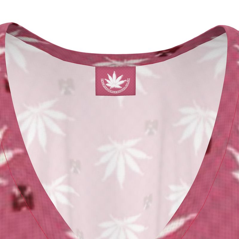 NEW PINK RUBY RED DIAMOND Kaftan