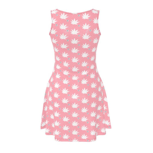 FROSTED BRIGHT TRUE PINK ICED DIAMOND Infinite Universe Skater Dress