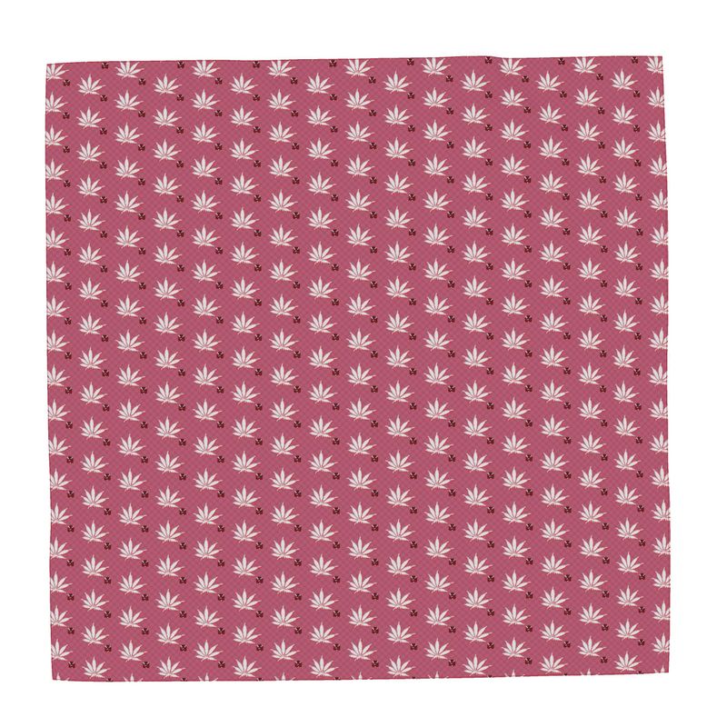 NEW PINK RUBY RED DIAMOND Paisley Bandana