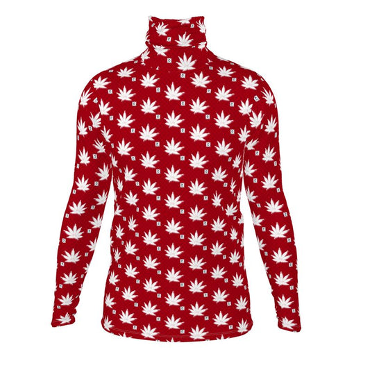 BLOOD FROSTED ICED DIAMOND IU Mens slim fit roll neck