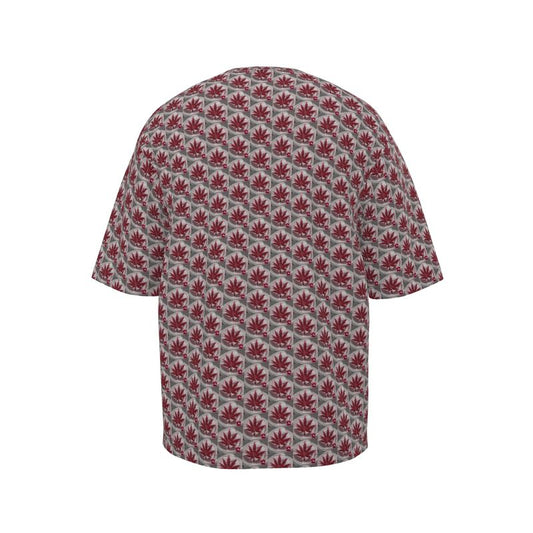 CREAME BLOOD THIRST RUBY RED ICED DIAMOND IU Mens Oversized T-Shirt