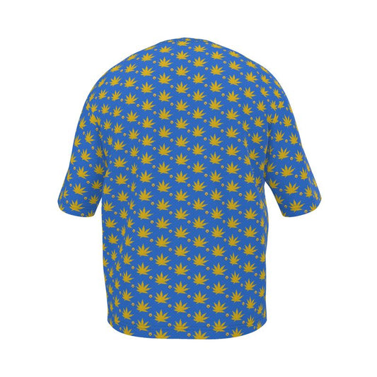 GOLD FORT KNOXX STAR STRUCK ICED DIAMOND IU Mens Oversized T-Shirt