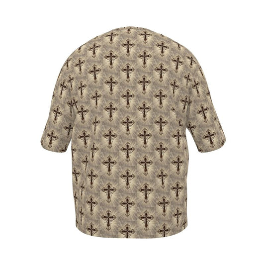 CLOOK TWICE CROSS Infinite Universe Mens Oversized T-Shirt