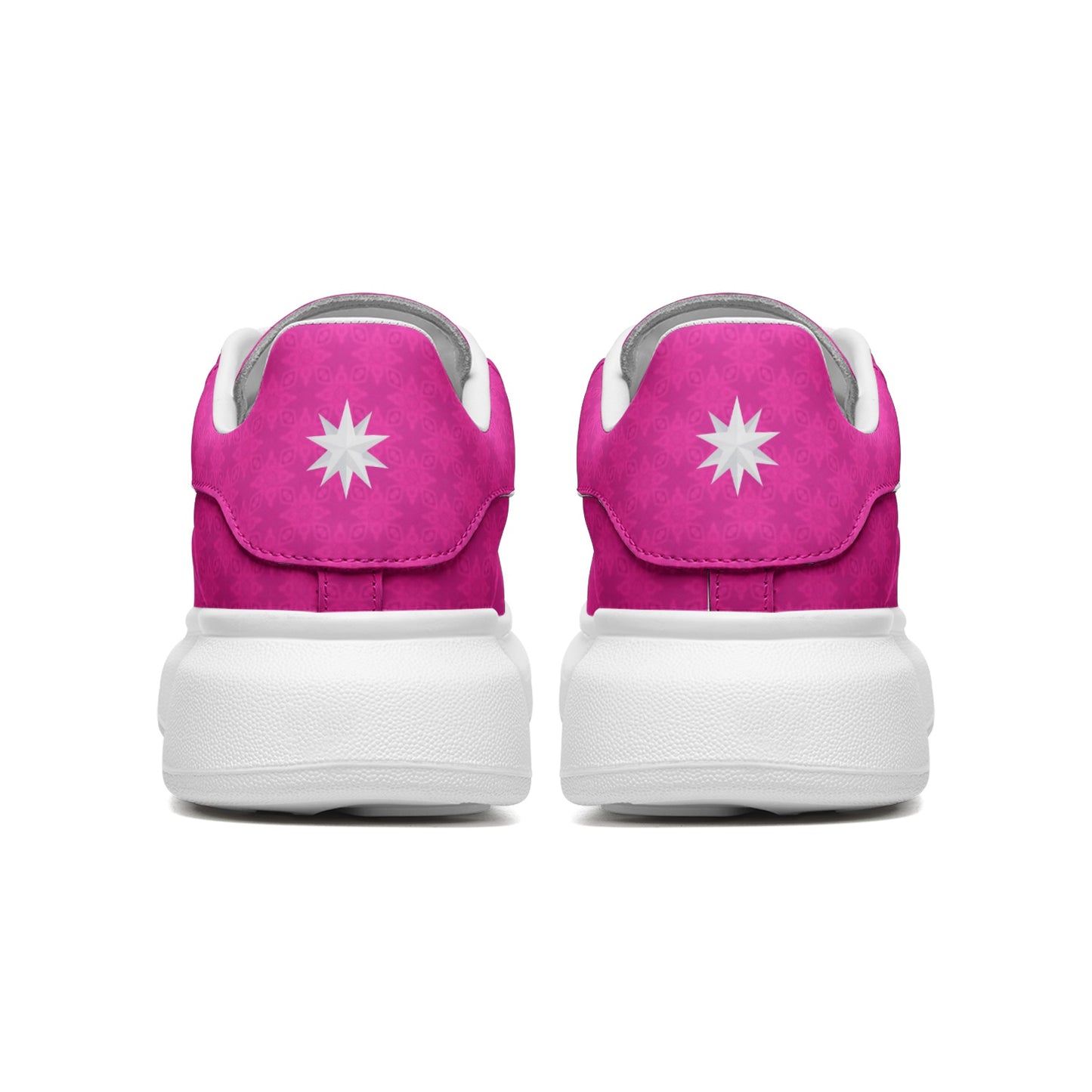 FLAMING FROST Infinite Universe {BABY STAR FLAKE} Unisex Non Slip Lace Up Faux Leather Sneakers