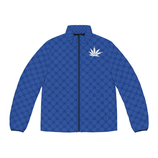 DE BEERS BLUE FROST {BABY STAR FLAKE} Infinite Universe Men's Puffer Jacket (AOP)