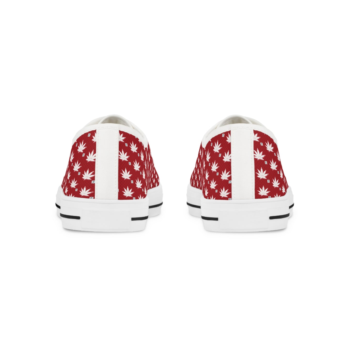 BLOOD FROSTED ICED DIAMOND Stylish Men's Low Top Sneakers - Trendy Red Floral Pattern, Casual Footwear for Everyday Wear, Perfect Gift for Fashion Lovers