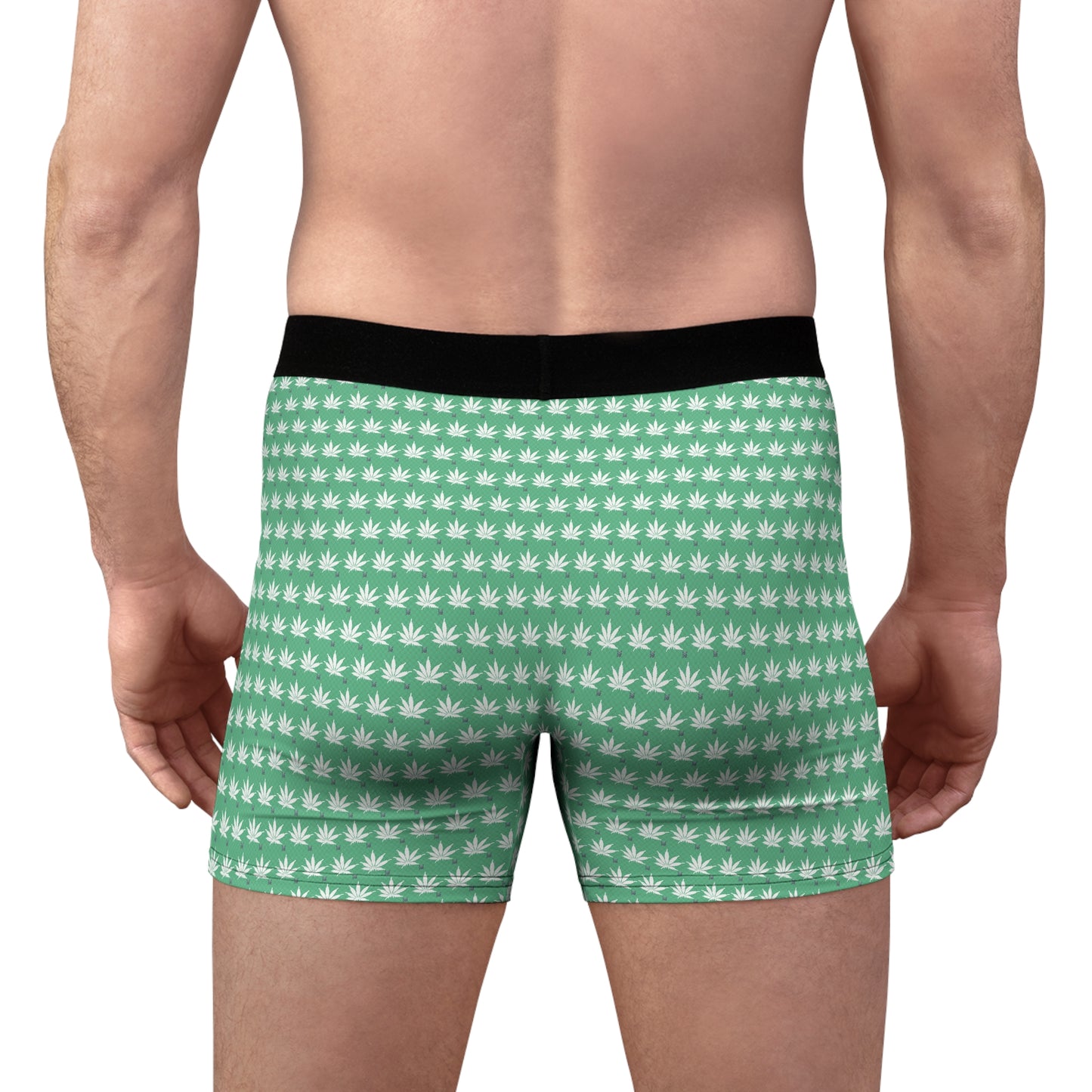 NEON GREEN SMOKE Infinite Universe Men's Boxer Briefs (AOP)
