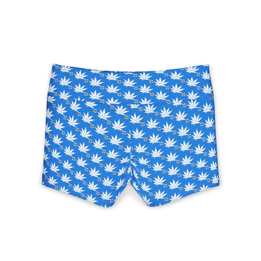 NEW Sapphire BLUE-ICE Infinite Universe Yoga Shorts — Women’s Stretch Activewear