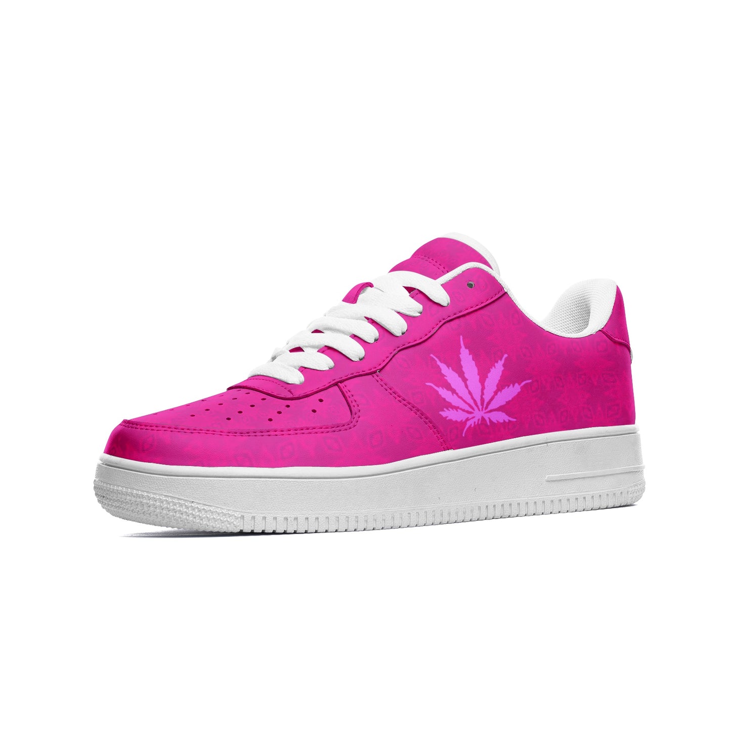 Flaming Infinite Universe Unisex Low Top Leather Sneakers