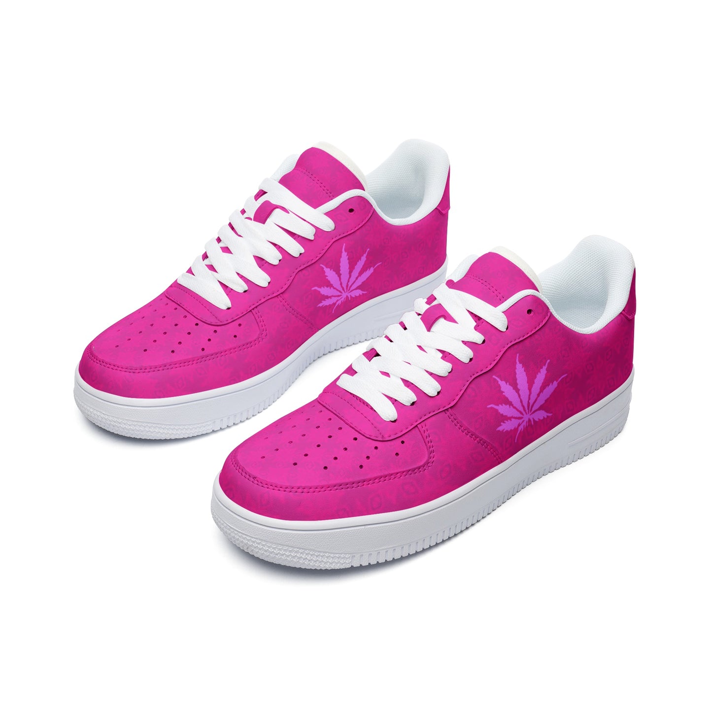 Flaming Infinite Universe Unisex Low Top Leather Sneakers