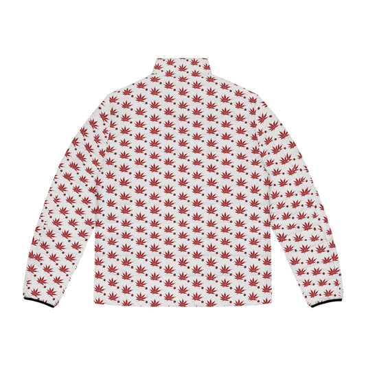 FROSTED BLOOD RED RUBY DIAMOND Infinite Universe - Stylish Men's Puffer Jacket