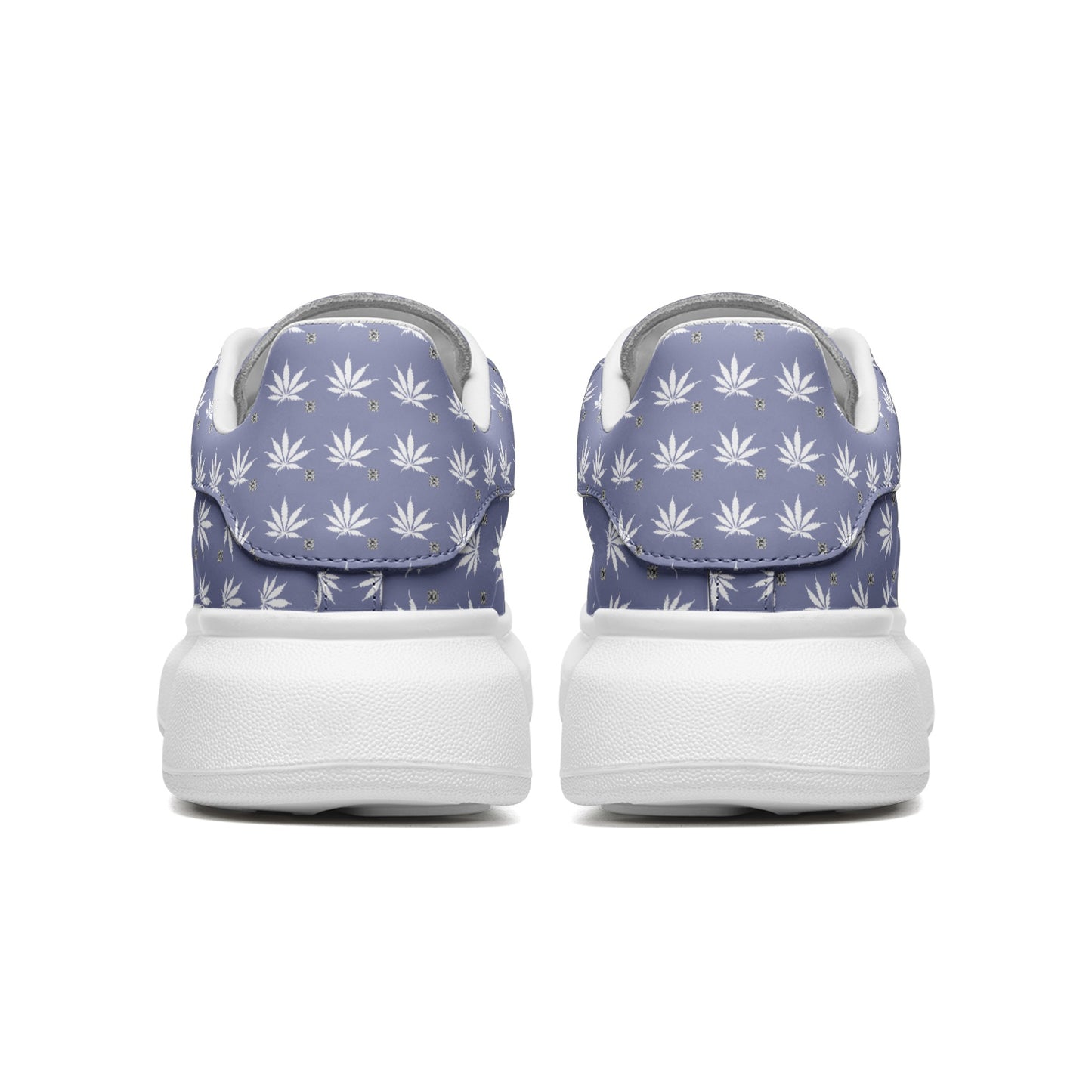 True Purple ICED FROST DIAMOND Infinite Universe Unisex Non Slip Lace Up Faux Leather Sneakers