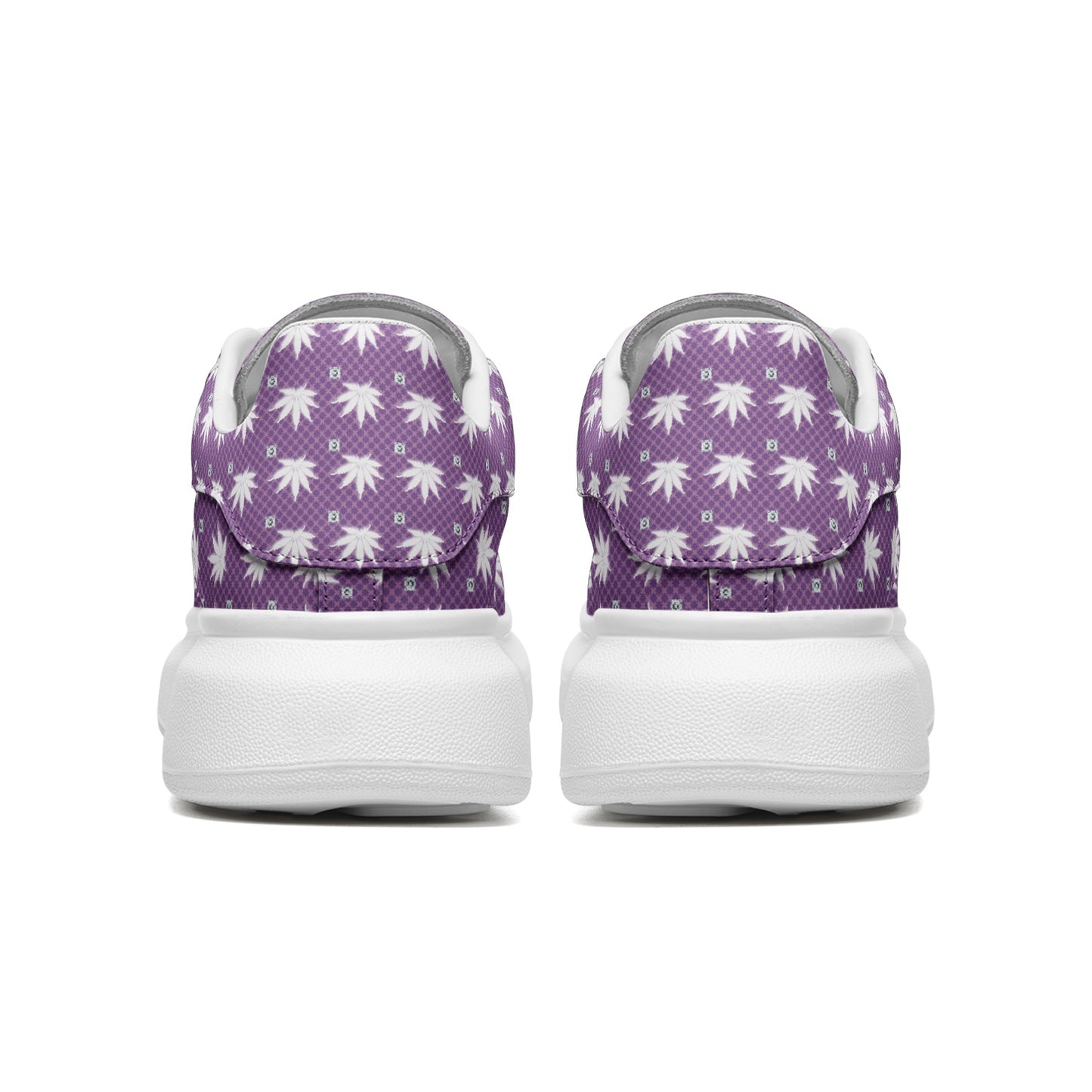 FROSTED LIGHT RICH ICED DIAMOND Infinite Universe Unisex Non Slip Lace Up Faux Leather Sneakers