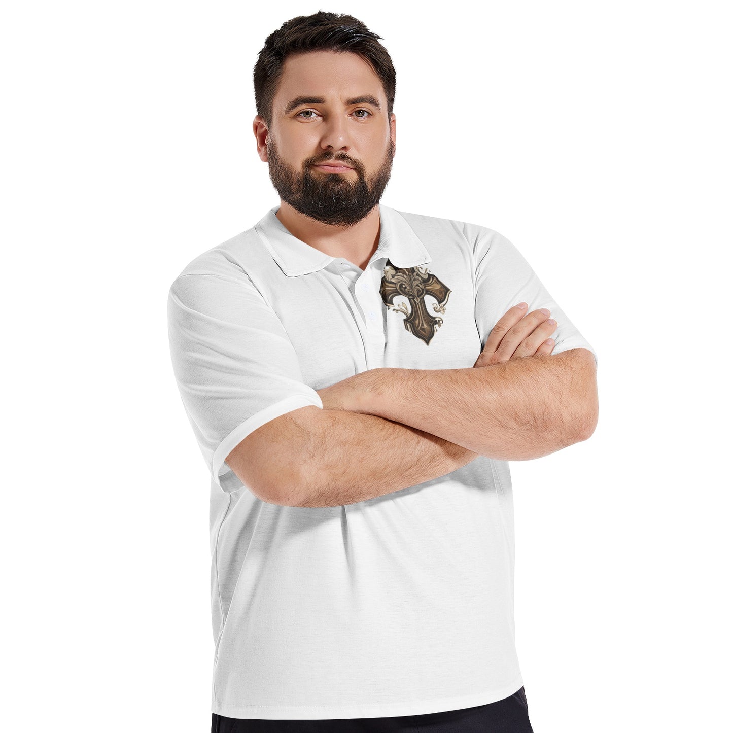 Christ Returned Men's All-Over-Print Polo Shirts