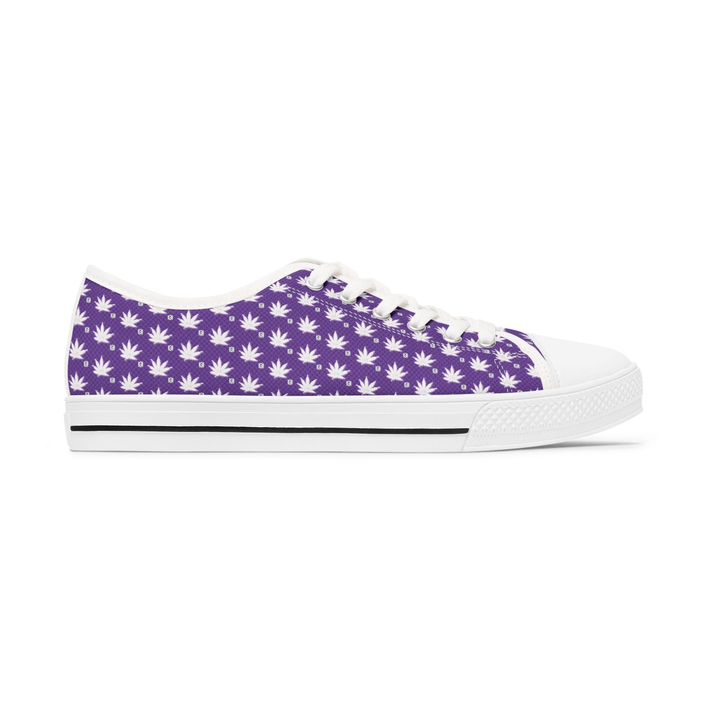 RICHEST VIOLET Women's Purple Floral Low Top Sneakers, Casual Shoes, Summer Footwear, Cute Sneakers for Women, Trendy Sneakers