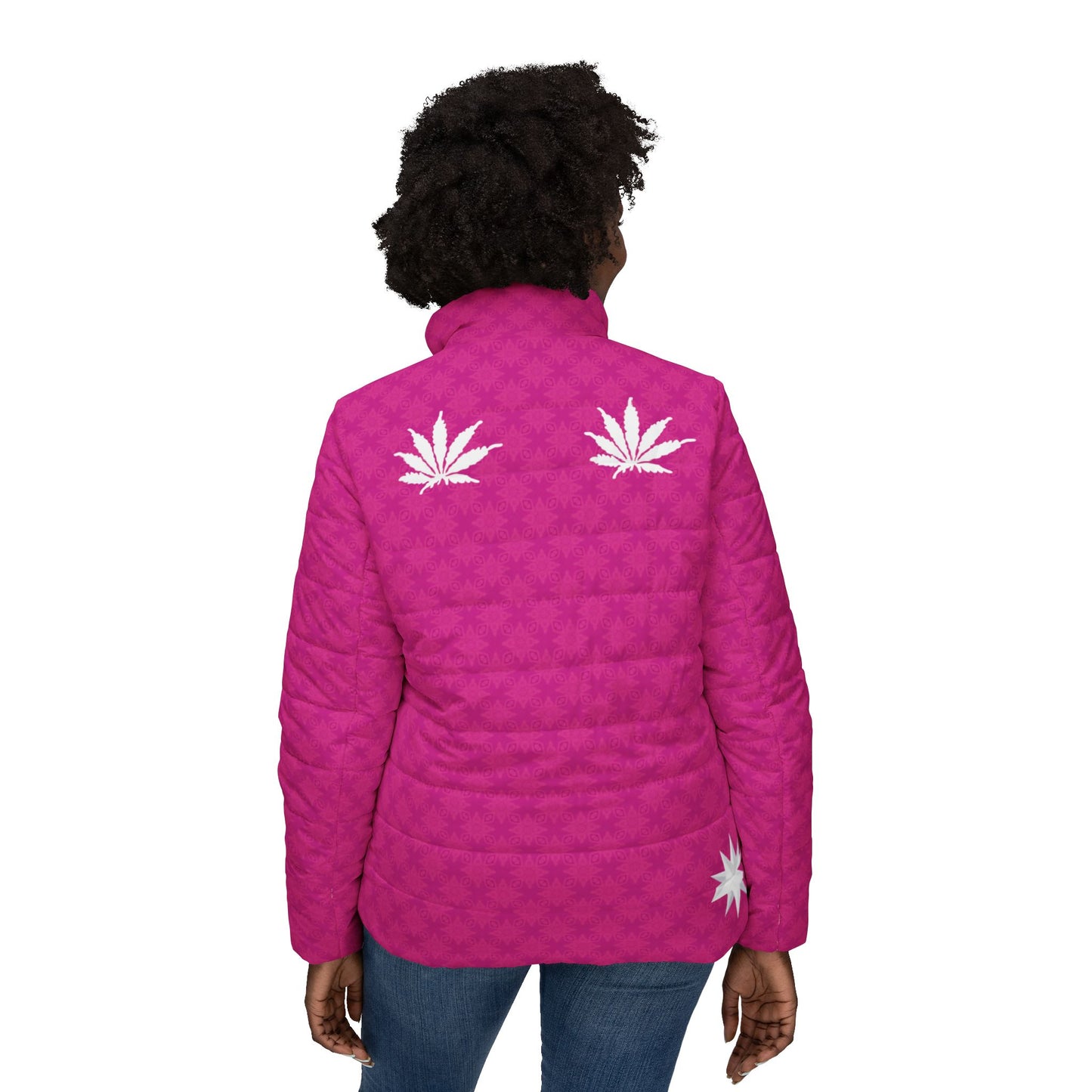 FLAMING {BABY STAR FLAKE} Infinite Universe Women’s Puffer Jacket (AOP)