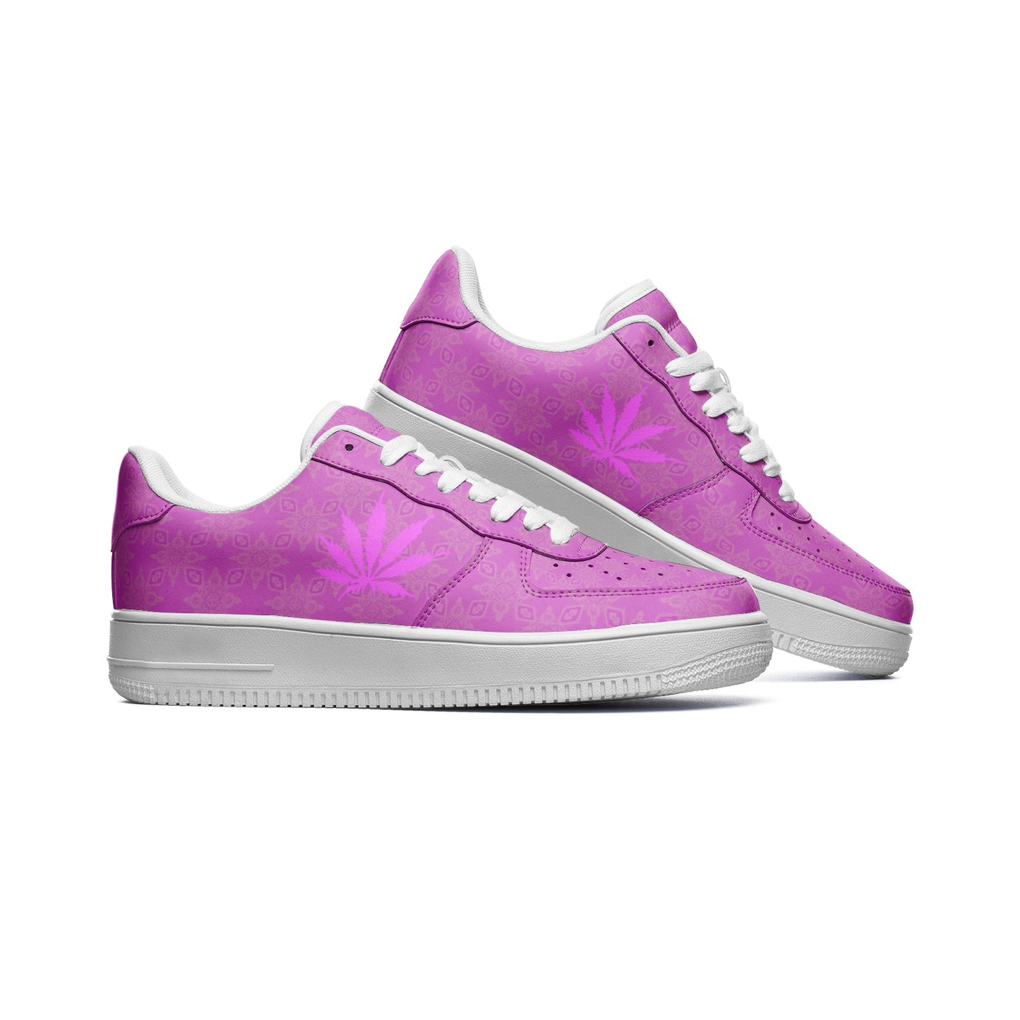 Flaming1 Infinite Universe Unisex Low Top Leather Sneakers