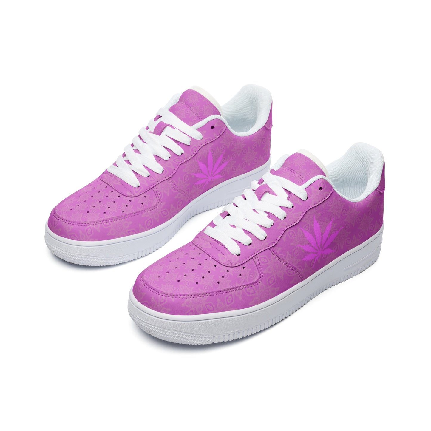 Flaming1 Infinite Universe Unisex Low Top Leather Sneakers