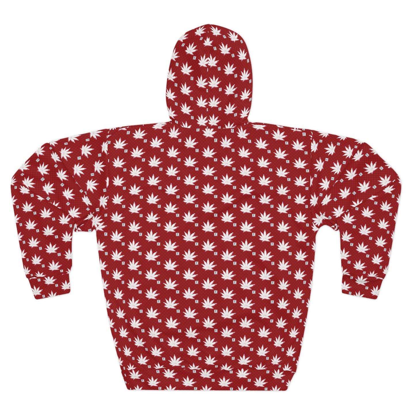 BLOOD FROSTED ICED DIAMOND Cozy Cannabis Leaf Pullover Hoodie | Unisex AOP Sweatshirt | Perfect for Casual Outings, Festivals, Hemp Lovers, Gift Ideas, Cozy Wear