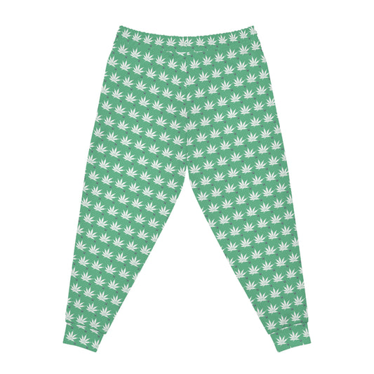 NEON GREEN SMOKE Infinite Universe Athletic Joggers (AOP)