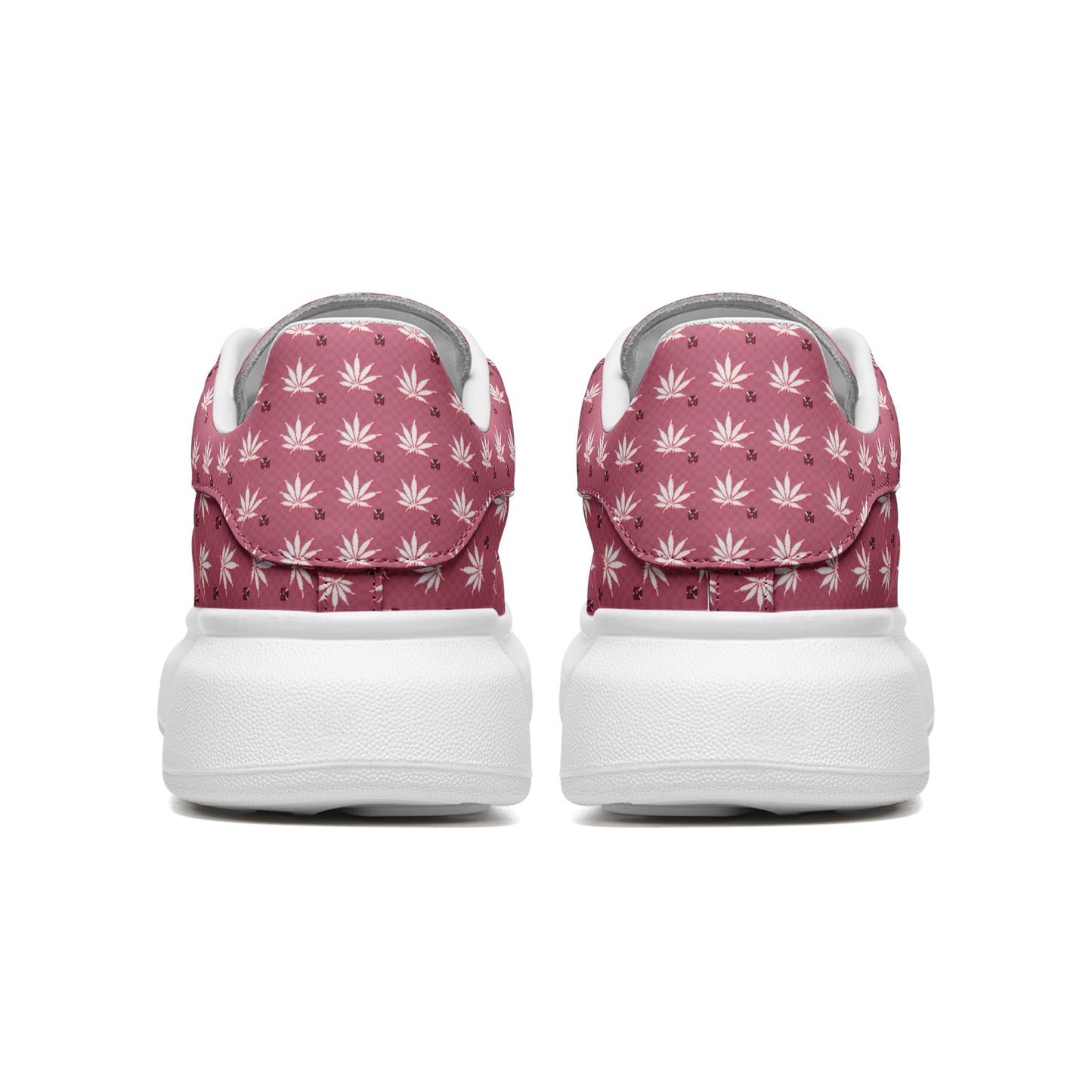 Unisex Non Slip Lace Up Faux Leather Sneakers