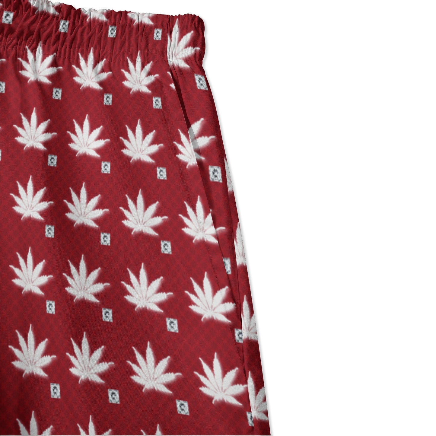 BLOOD FROSTED ICED DIAMOND Men's All-Over-Print Hawiian Shirt Sets