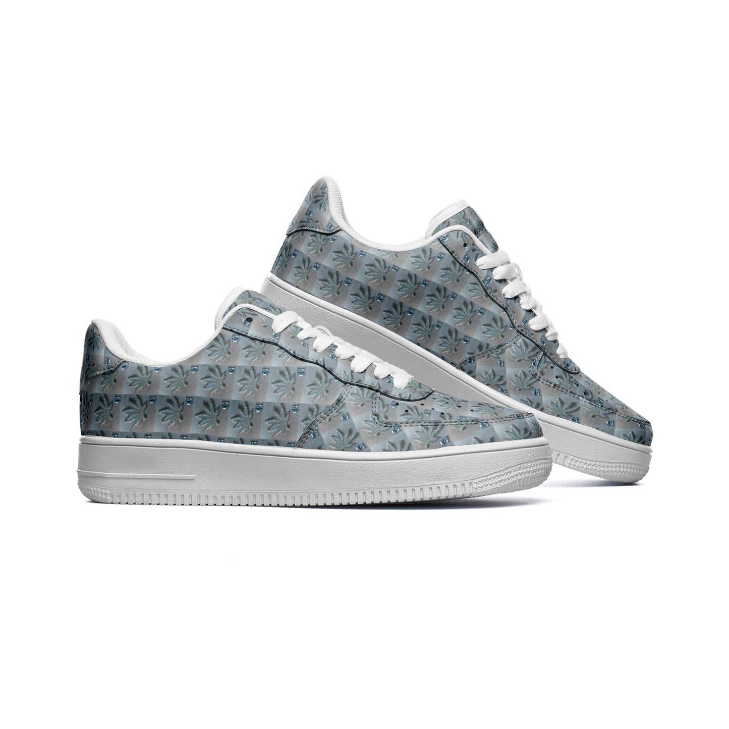 FILTHY RICH SKY ICED DIAMOND Infinite Universe Unisex Low Top Leather Sneakers