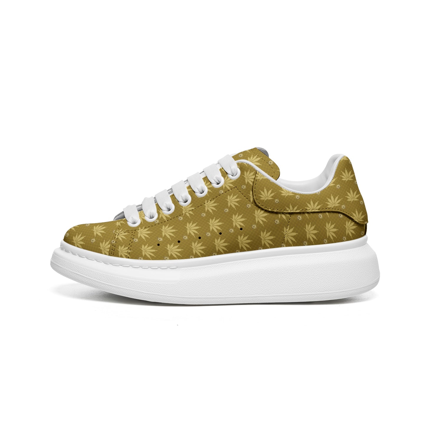 DOUBLE GOLD BANK FORTKNOXX Infinite Universe Unisex Non Slip Lace Up Faux Leather Sneakers