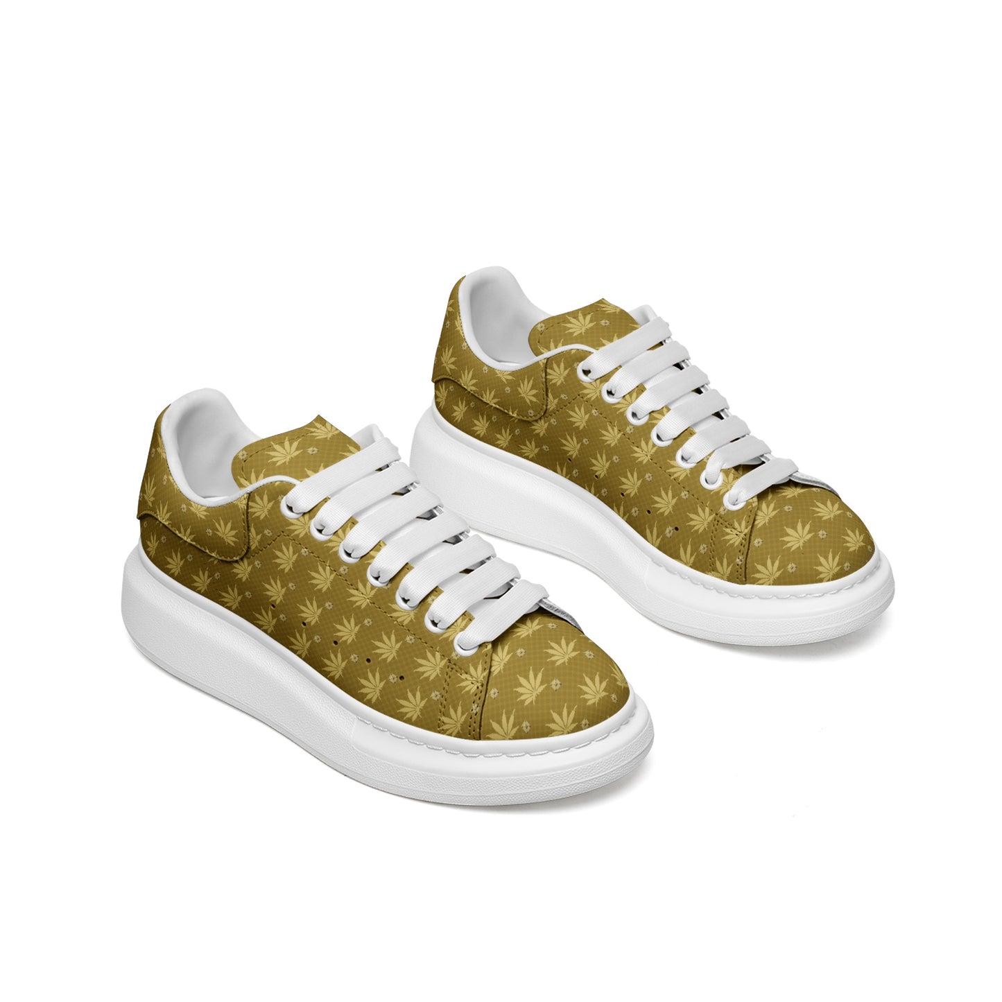 DOUBLE GOLD BANK FORTKNOXX Infinite Universe Unisex Non Slip Lace Up Faux Leather Sneakers