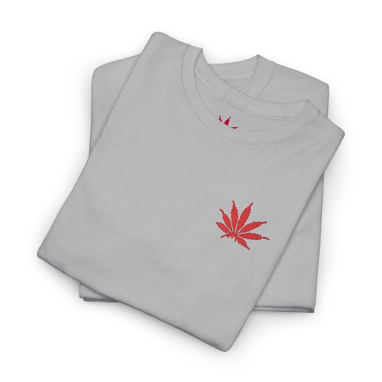BLOOD Infinite Universe Eco-Friendly Cannabis Leaf Tee, Unisex Heavy Cotton T-Shirt, Stoner Style Shirt, CBD Fashion Tee, Casual Summer Wear