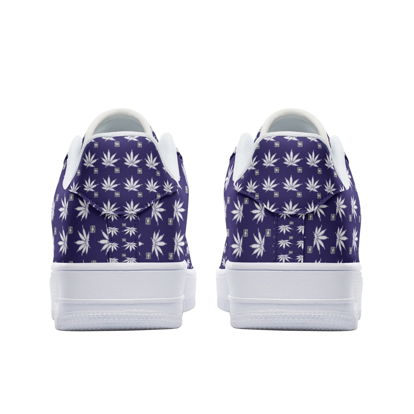 FROSTED BLUE ICED DIAMOND Infinite Universe - Unisex Low Top Leather Sneakers