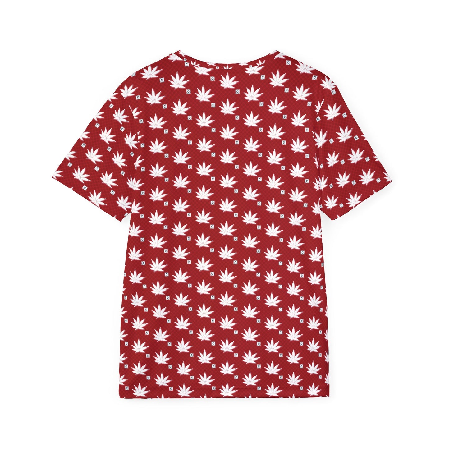 BLOOD FROSTED ICED DIAMOND Men's Leaf Print Jersey Tee - Trendy Sports Shirt for Active Lifestyle, Casual Wear, Summer Outfits, Gift for Him