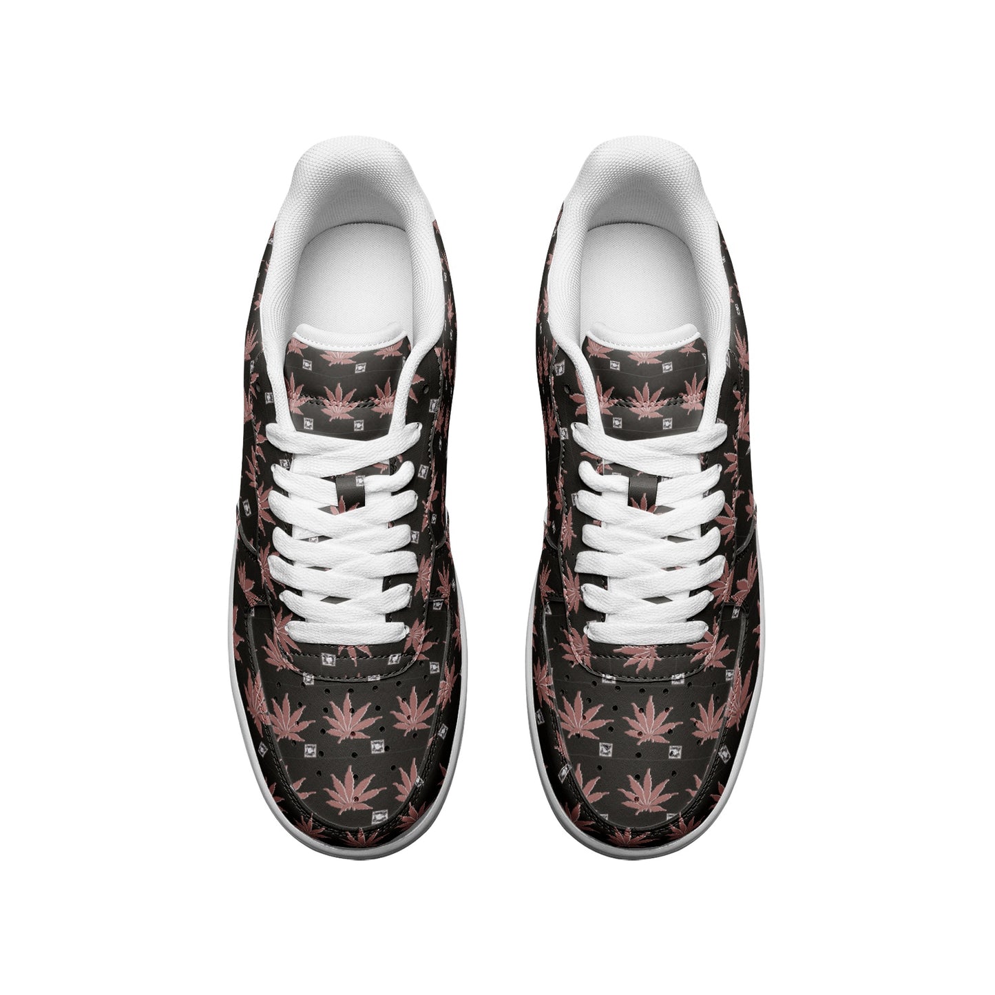 DARK FROSTED ICED DIAMOND Infinite Universe - Unisex Low Top Leather Sneakers