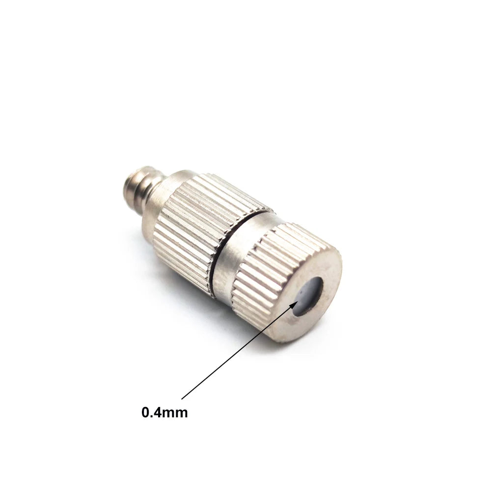 100pcs 3/16'' High Pressure Threaded Brass Fog Mist Nozzle E110